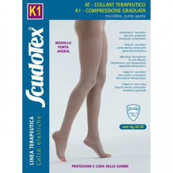 442 Колготки компрессионные К1 (20-30 mmHg) с микрофибройрой, открытый носок (мысок)